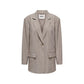 Beige Polyester Blazer