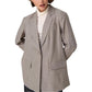 Beige Polyester Blazer