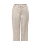Beige Viscose Casual Pants