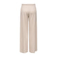 Beige Viscose Casual Pants