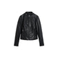Black Polyethylene Leather Jacket
