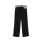 Black Polyester Pants