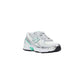 Silver Synthetic Athletic Sneakers