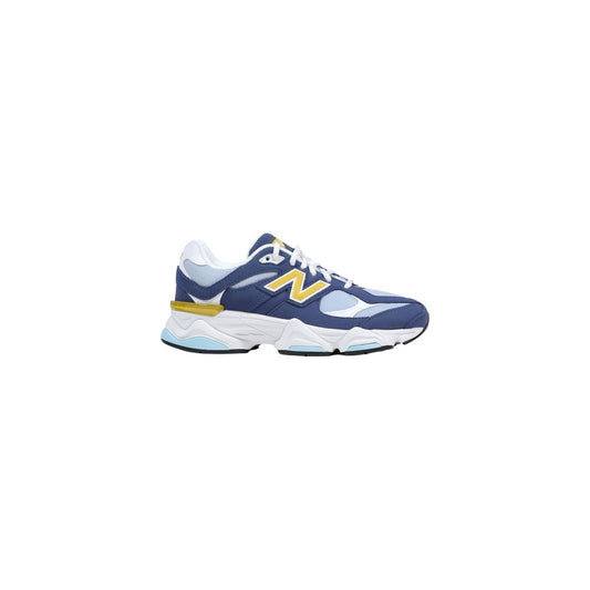 Blue Suede Leather Athletic Sneakers