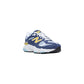 Blue Suede Leather Athletic Sneakers