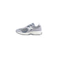 Gray Leather Athletic Sneakers