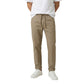 Brown Polyester Casual Pants