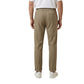 Brown Polyester Casual Pants