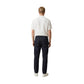 Blue Cotton Casual Pants