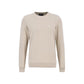 Beige Cotton Sweatshirt