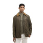Green Cotton Full-Length Jacket