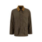 Green Cotton Full-Length Jacket