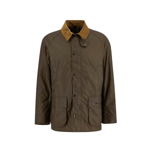 Green Cotton Full-Length Jacket