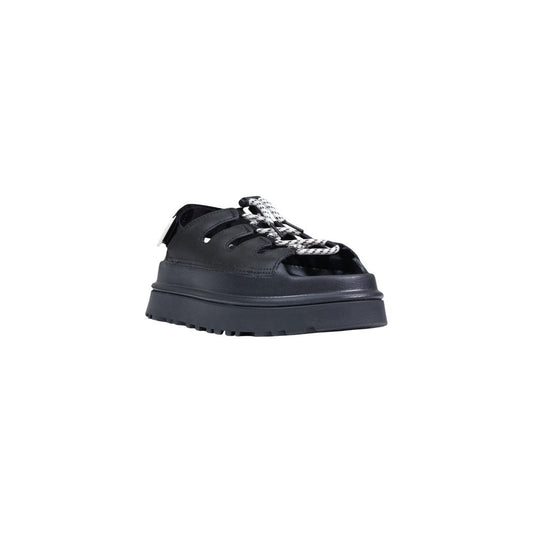 Black Polyethylene Flat Sandals