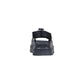Black Polyethylene Flat Sandals