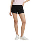 Black Recycled Cotton Short And Mini Shorts