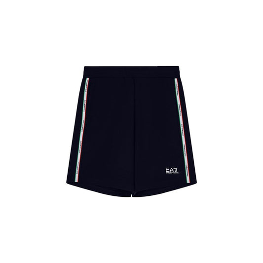 Blue Cotton Knee Length