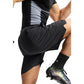 Black And White Polyester Bermuda Shorts