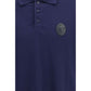 Blue Cotton Polo Shirt