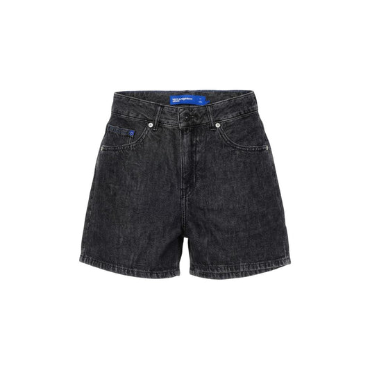 Black Denim Shorts
