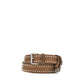 Brown Suede Leather Regular Belt