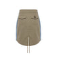 Blue Cotton Women Skirt