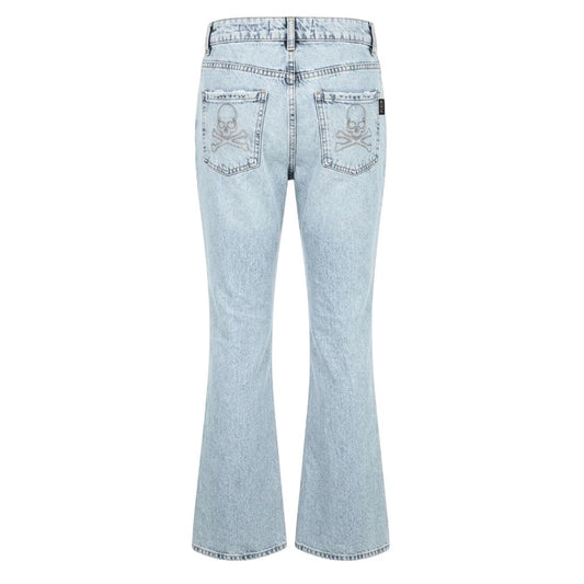 Blue Cotton Women's Jeans