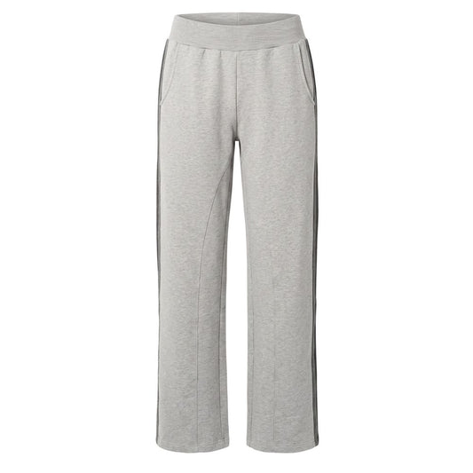 Grey Cotton Women's Pants