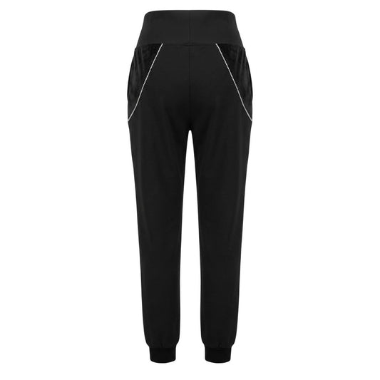 Black Cotton Women's Sweatpant