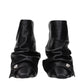 Black Leather Ankle Boots