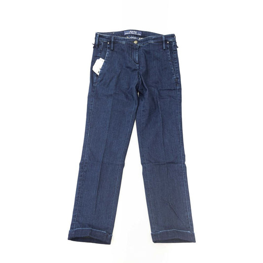 Blue Cotton Women Jeans