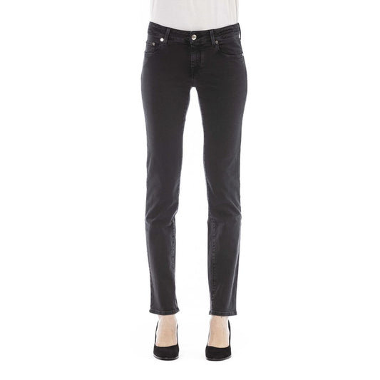 Black Cotton Women Jeans