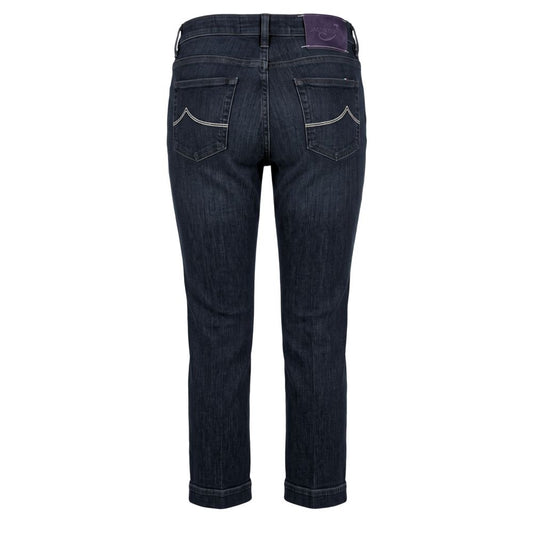 Blue Cotton Women Jeans