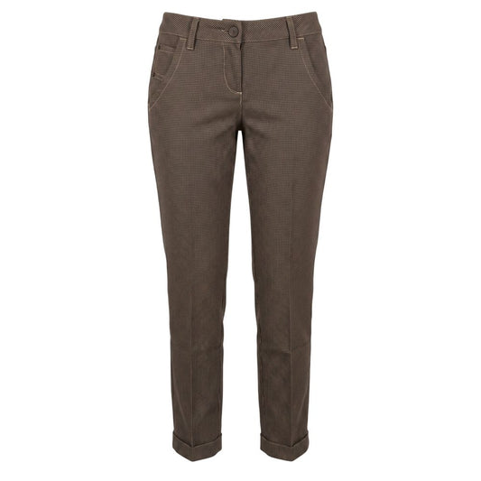 Brown Wool Women Pants