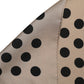 Beige Black Polka Dot Square Foulard Scarf
