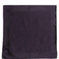 Men Purple Square Handerkerchief Pocket Scarf