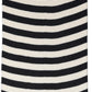 Black White Stripes Silk Knitted Shawl Scarf
