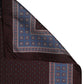 Maroon Geometric Handkerchief Pocket Scarf