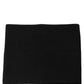 Men Black Cashmere Knitted Neck Warmer Scarf