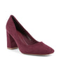 Bordeaux Fabric Platform Pumps