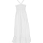 White Linen Casual Dress
