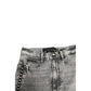 Grey Cotton Women Pants