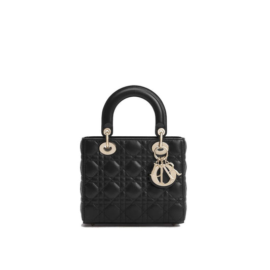 Black Lamb Leather Handbag