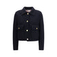 Blue Wool Oves Aries Full-Length Jacket