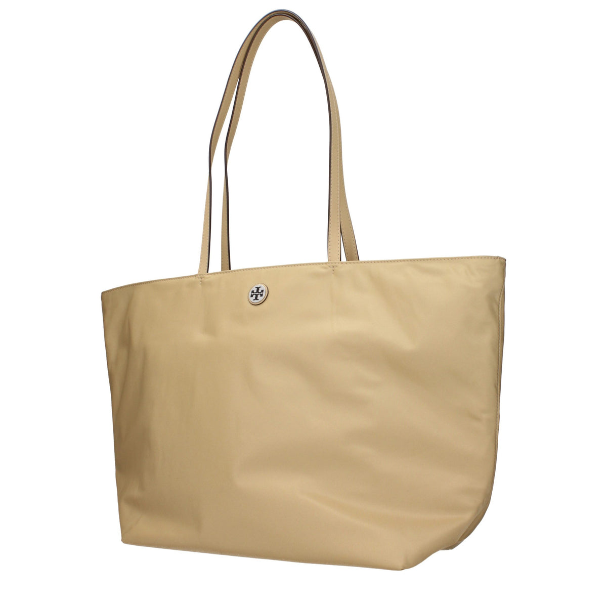 Beige Fabric Shoulder Bag