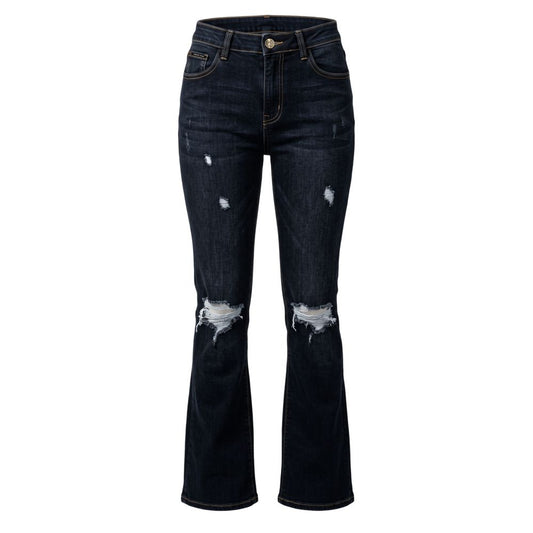 Blue Cotton Women Jeans