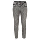 Grey Cotton Women Jeans