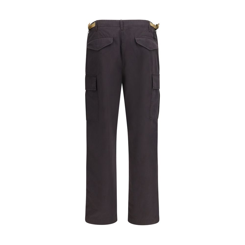 Brown Cotton Cargo Pants