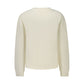 White Cotton Blend Women's Sweatshirt