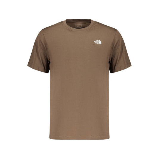 Brown Cotton Men's T-Shirt